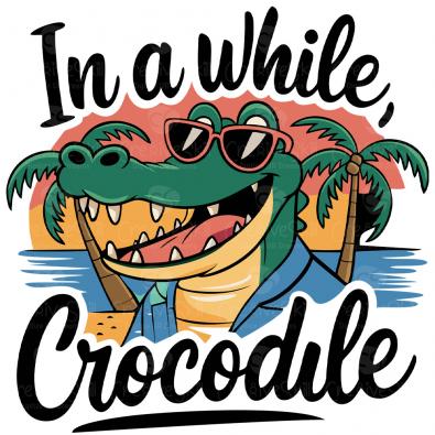 In a while Crocodile Vector Art - Cre8iveskill