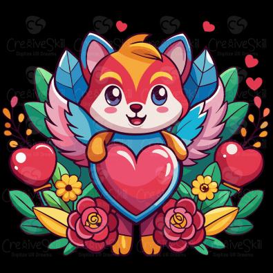 Download Lovable Fox Cartoon Vector Design | Cre8iveskill