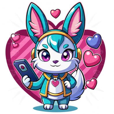 Love Rabbit Vector Design - Cre8iveskill