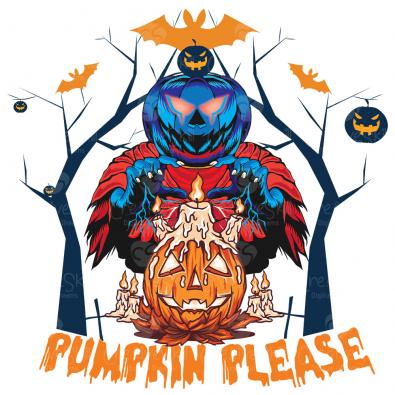 Download Pumpkin Please Halloween Vector Design | Cre8iveeskill