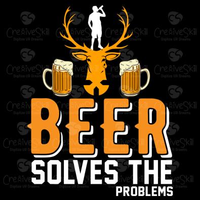 Get High-Quality Beer Solves The Problems Vector Design | Cre8iveSkill