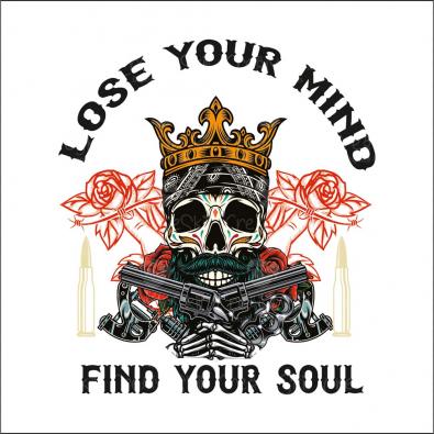 Lose Your Mind Find Your Soul Vector Art | Cre8iveSkill