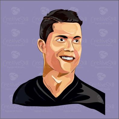 Cristiano Ronaldo Vector Graphic Design | Cre8iveSkill