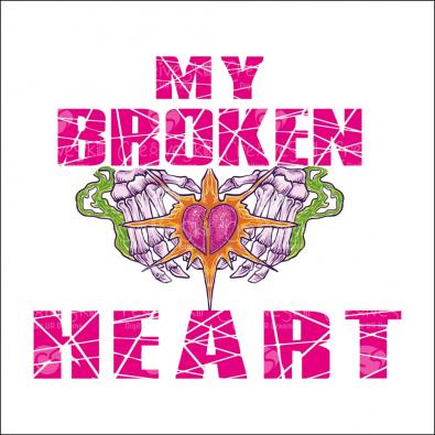 My Broken Heart Vector Graphic Design | Cre8iveSkill