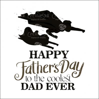Coolest Dad Ever Vector Design | Cre8iveSkill