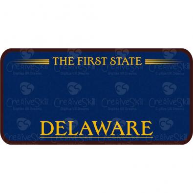 Delaware License Plate Vector Art | Cre8iveSkill