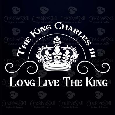 Download Long Live The King Coronation Vector Graphic Design | Cre8iveSkill