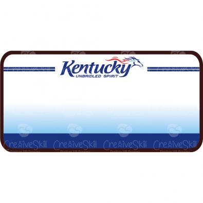 Creative Kentucky Licence Plate Vector Graphic Design | Cre8iveSkill