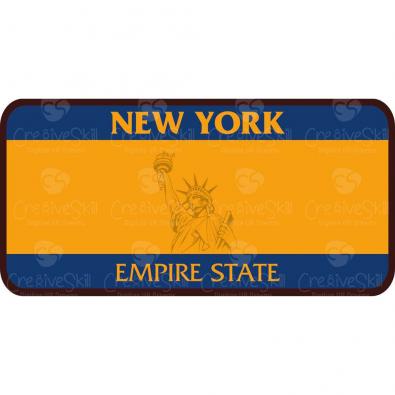High Quality New York License Plate Vector Graphic Design | Cre8iveSkill