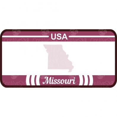 Missouri License Plate Vector Art | Cre8iveSkill