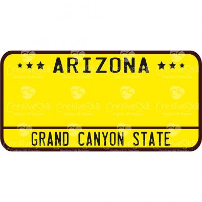 Arizona Licence Plate Vector Graphic Design | Cre8iveSkill