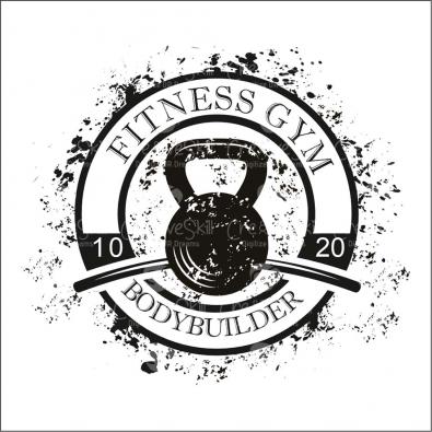 Fitness Gym Typography Vector Graphic Design | Cre8iveSkill