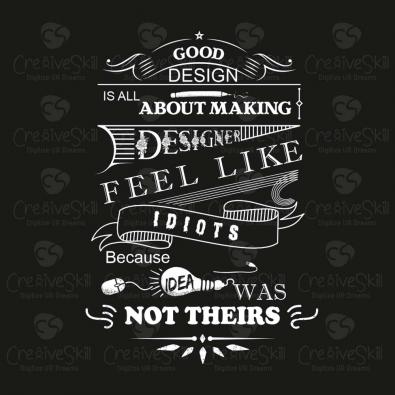 Feel Like Idiots Vector Art Typography Design | Cre8iveSkill