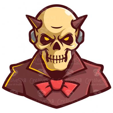 Halloween Skull Vector Art Design | Cre8iveSkill