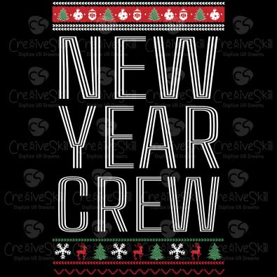 New Year Crew Vector Graphic Design - Cre8iveSkill
