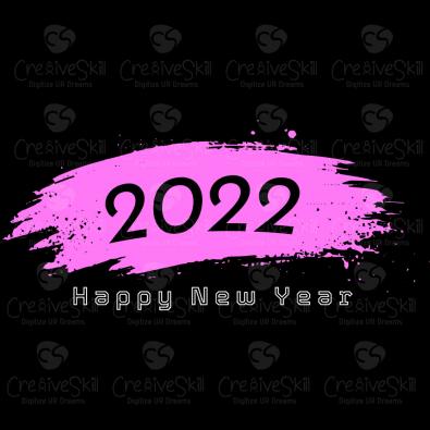 2022 Happy New Year Vector Graphic Design - Cre8iveSkill