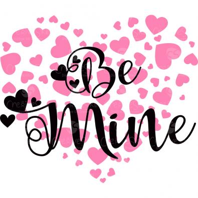 Be Mine Valentine Vector Art Design - Cre8iveSkill