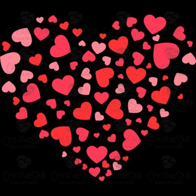 Valentine Heart Vector Art Design | Cre8iveSkill