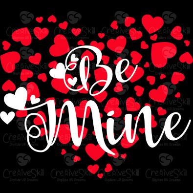 Be Mine Heart Vector Art Design | Cre8iveSkill