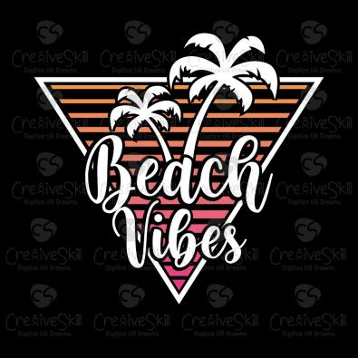 Beach Vibes Vector Graphic Design - Cre8iveSkill