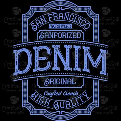 Denim Vector Art Design