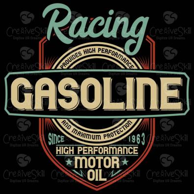 Racing Gasoline Vector Graphic Design