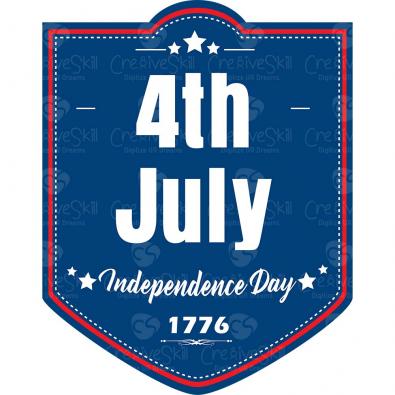Vector Art 4th of July USA Independence Day