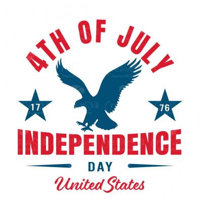 4th July Eagle vector image