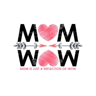 Mom Is Wow Vector Art Design - Cre8iveskill