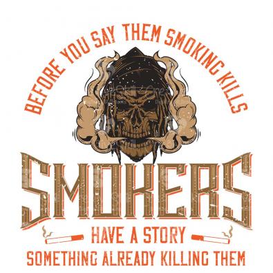 Smoking Kills - Quit Smoking Vector Art Design | Cre8iveSkill