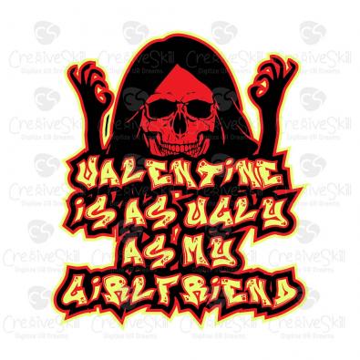 Ugly Anti Valentine Vector Art