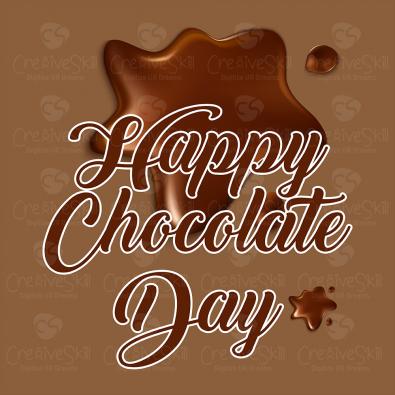 Happy Chocolate Day | Vector Art & Graphics | Cre8iveSkill