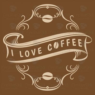 I Love Coffee Vector Art | Cre8iveSkill