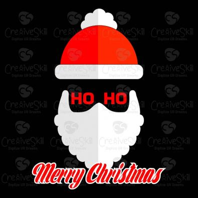 Santa Claus vector HO HO - Cre8iveskill
