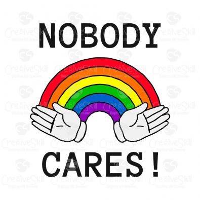 NobodyCares | Digitized embroidery | Cre8iveSkill