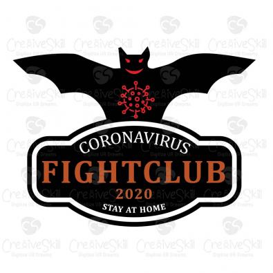 CoronaVirus-FightClub-01 Vector Graphic Design | Cre8iveSkill
