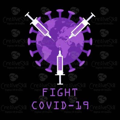 Fight COVID-19  Vector Art graphics  Cre8iveskill