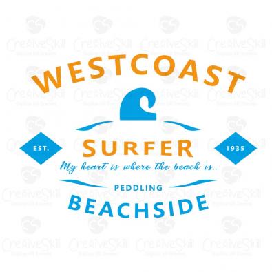West Coast | Vector art Graphics | Cre8iveskill