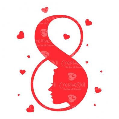 Womens Day Eight Design | vector graphics | Cre8iveSkill