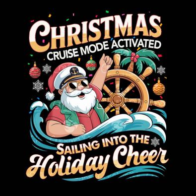 Shop Christmas Cruise Santa Vector Design Cre8iveSkill