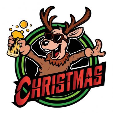 Christmas Reindeer Beer Vector Design - Cre8iveskill