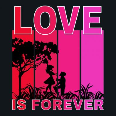Love Is Forever Valentine Silhouette Vector-Cre8iveskill (1)