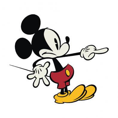 Frightened Mickey mouse