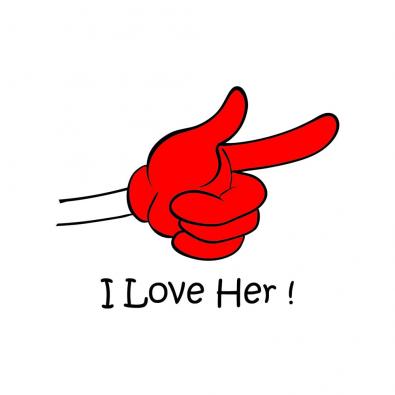 Love Him & Love Her Vector art-Cre8iveskill