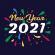 Wishing happy new year 2021 Vector