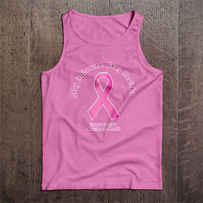 Breast Cancer Awareness Shirt For Women - Pink Ribbon Button Down Blouse With Short Sleeves