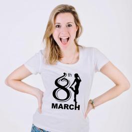8 March T -Shirt Mockup