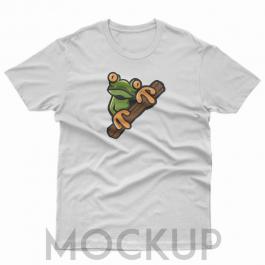 Alert Frog Vector T Shirt Mockup