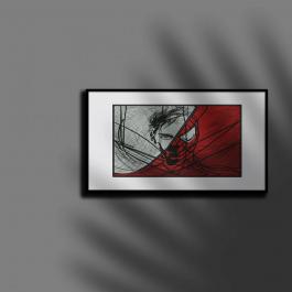 Digitized Spider mock up on frame