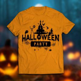 Halloween Party Vector T-shirt Mock Up